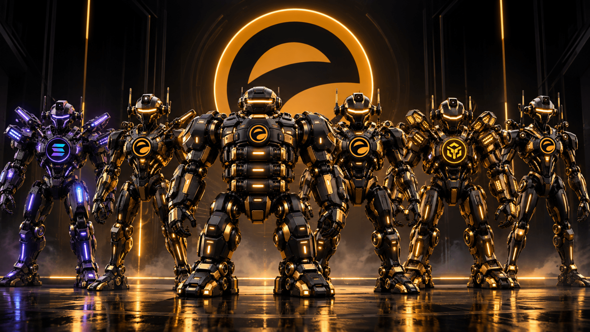 A lineup of Edge Theory Bot characters representing different automated workflows